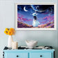 Diamond Painting Full Diamond Fantasy Starry Sky Landscape 5d Point Stickers Diamond Cross Stitch Cartoon Girl Bedroom Living Room