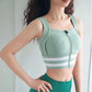Women's Zipper Fitness Bra Sports Underwear Shockproof Running Yoga Bras Gathering Anti-sagging Outside Wearing Vest Yoga Underwear