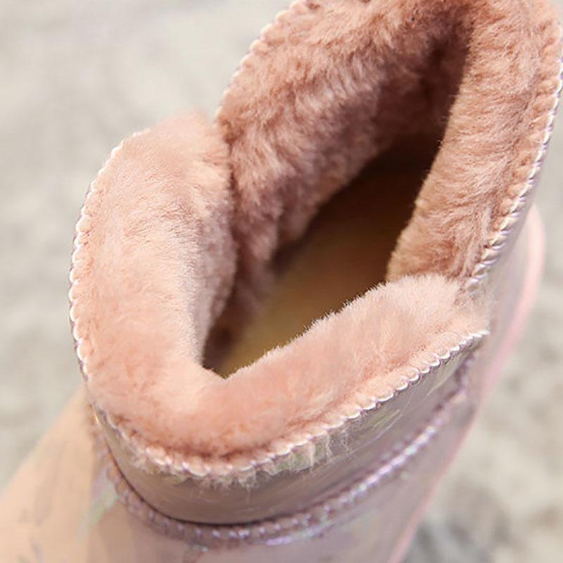 Snow Boots Women Fur All-match Winter Boots Plush Thick Warm Cotton Shoes