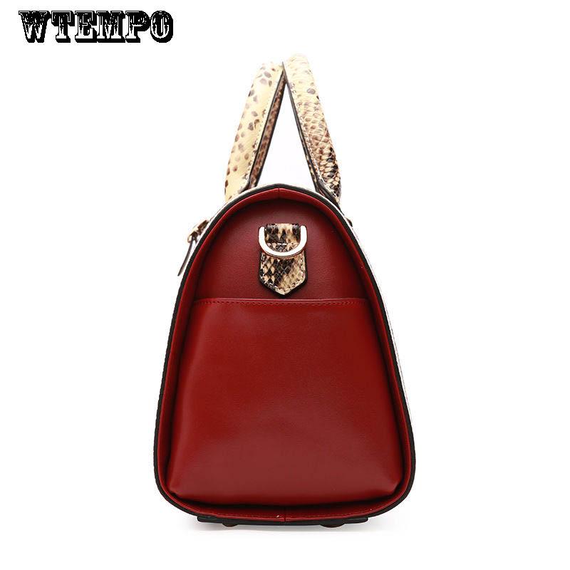 Cowhide Women's Bag Messenger Handbag Ladies Leather Bag Pure Leather Leisure Pillow Bag Boston Bag Genuine Leather Shoulder Bag