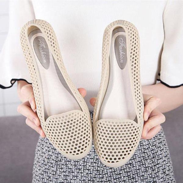 Sandals Women Summer Wear Fashion Thickening Wild Breathable Casual Shoes Flat Shoes Single Mesh Shoes