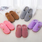 Winter Warm Cotton Slippers Women Men Home Shoes Simple Non-slip Indoor Slides Corduroy Couple Slipper Female Shoes