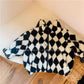 Children's Jacket Fall/winter Lamb Wool Cotton-padded Jacket Korean Boy Diamond Check Cotton-padded Jacket Baby Warm Coat Wool Sweater