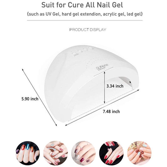 Gel Nail Polish Starter Kit 48W UV Lamp Nail Dryer Top Base Coat Manicure Tools Primer Nail Art Set