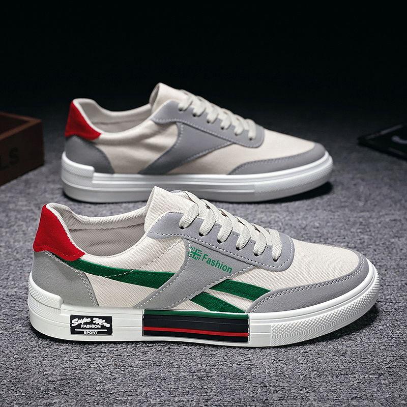 Versatile Men's High Top Breathable Canvas Shoes Men's Korean Style Trendy Student Casual Shoes