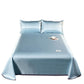 Three-piece Light Luxury Ice Silk Skin-friendly Mat Summer Soft Cool Ice Silk Mat Bedding