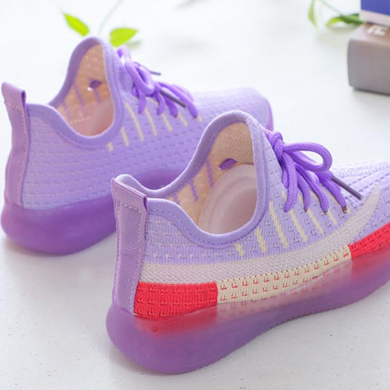Children's Sports Shoes Spring and Summer Girls' Shoes Flying Woven Coconut Mesh Shoes Boys Mesh Breathable Casual Running Shoes