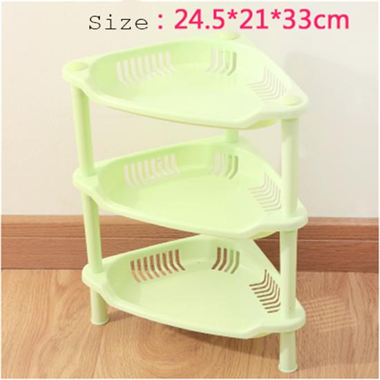 3 Layers Bathroom Shelf Kitchen Storage Shelf Desktop Living Room Shelf Tripod Snack Rack