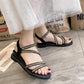Sandals Female 2020 Roman Shoes Casual Women Summer Korean Flat Bottom Wear Rhinestone Fairy Wild Fashion Non-slip Pointed Leather Shoes