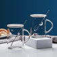 Couple Cup Creative Luminous Starry Sky Universe Office Glass Drinking Cup with Lid Spoon Cup Personality Trend