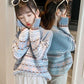 Children's Thickened Bottoming Shirt In Autumn and Winter Jacquard Knitted Little Girl Jacket Simple Casual Girls Sweater