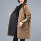 Women's Cotton-padded Jacket Winter Loose Large Size Casual Mid-length Hooded Quilted Warm Cotton-padded Jacket