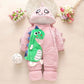 Baby One-piece Winter Boys and Girls Baby Outing Clothes Thicken Warm Rompers Newborn Crawling Clothes One-piece Cotton Clothes