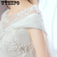 Women's Elegant White Lace Wedding Party Dress Plus Size Bridal Formal Prom Evening Gowns