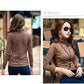Women sweater wool soft warm Korean knitwear Turtleneck Pullover Sweater Bodycon Basic Thick jumper