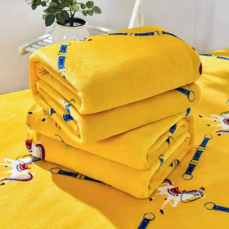 Large Thick Blanket Four Seasons Coral Velvet Sheets Double-sided Usable Warm Sheets