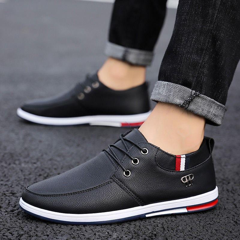 Leather Shoes Men's South Korean Version of The Trend Casual Shoes Waterproof Shoes