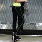 High Waist Slimming Quick-drying Yoga Pants Women's Elastic Hip-lifting Abdomen Leggings Running Sports Fitness Pants Training Outer Wear