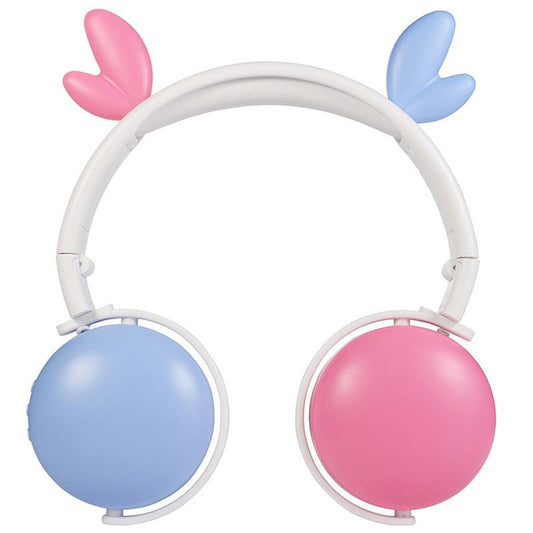 Durable Cartoon Bluetooth 5.0 Headset Wireless Foldable Little devil Cat-ear Antler Stereo headphone