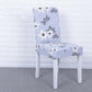 Dining Chair Cover Elastic Chair Protector Slipcover Removable Dustproof Kitchen Seat Case