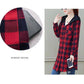 Boutique Plaid Jacket Women Hooded Windbreaker Trendy Slim Thin Coat Casual Comfort Top for Youth