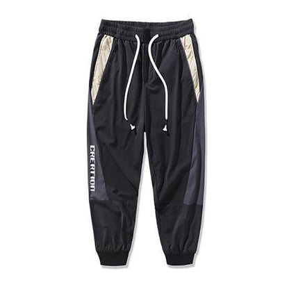 Men's Summer Overalls Thin Casual Pants Youth Sports Pants Student Trend Quick-drying Cropped Pants