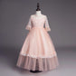 Children's Dresses Children's Princess Dresses Sleeves Girls Birthday Party Dresses Long Puff Skirts