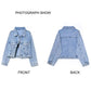 Denim Jacket Women's Spring and Autumn Korean Version All-match BF Loose Short Long-sleeved Retro Top Women's