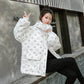 WTEMPO Winter Down Jacket Women Mid-length Hair Luminous Loose Fashion White Duck Down Jacket