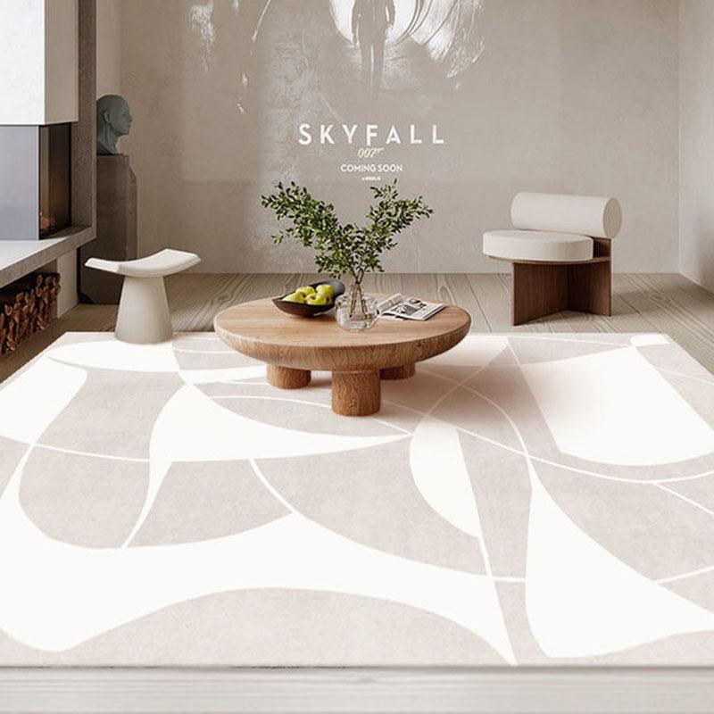 Nordic Abstract Style Carpet Simple Line Carpet for Living Room Bedroom Plush Bedside Art Japanese Style Floor Mat
