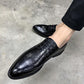 Formal British Style Men Leather Trend Pointed Toe Slip-On Design Mens Business Wedding Dress Shoes