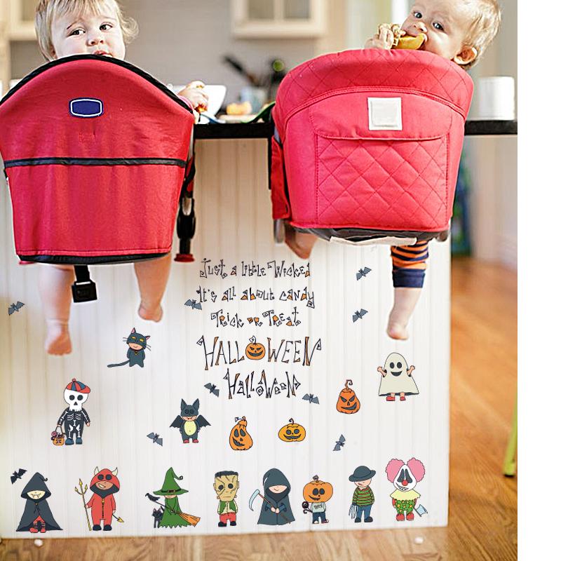[Wall sticker ]Diy Halloween Decoration Wall Stickers For Kids Rooms Party Window Refrigerator Haunt