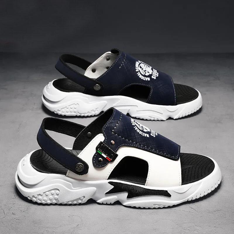 Sandals Men's Summer Student Slippers Dual-use Outer Wear Men's Casual Non-slip Beach Shoes Men