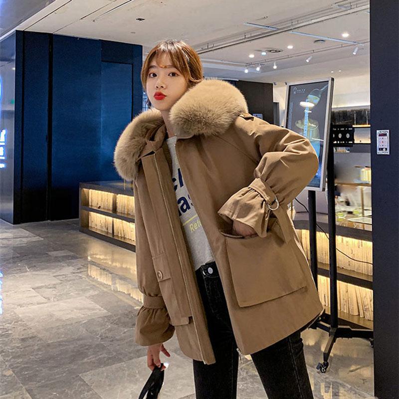 Short Down Cotton Coat Cotton Jacket Women's Coat Winter Student Korean Version Loose Plus Fleece Parkas Women