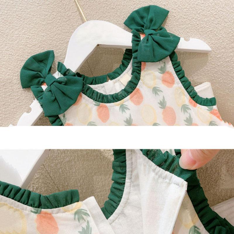 Girls Princess Dress Summer Dress Children Sweet Mesh Puffy Dress Girl Dress Skirt Cute Loli Skirt Sleeveless Round Neck Chiffon Dress