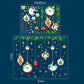 Cartoon Santa Claus shop window glass door stickers Christmas day wall stickers DIY self-adhesive