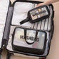 Female Waterproof Transparent Cosmetic Bag Large Capacity Travel Bag Portable Toilet Bag Cosmetic Storage Bag Makeup Bag Organizer