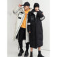 Over-the-knee Long Down Jacket Winter Men's and Women's Mid-length Tooling Thickened Korean Version Couple Decoration Body Coat Slim Coat