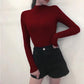 2019 Fall Turtleneck Sweaters Women Long Sleeve Thin Sweaters Winter Knitted Pullovers Jumpers Tops