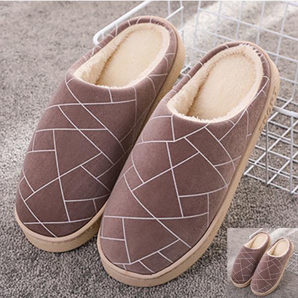 Winter Warmth Couple Plush Household Non-slip Platform Confinement Shoes