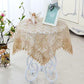 Two-piece Dust-proof Cloth Hollow Lace Embroidery Multifunctional Cover Cloth Cover Towel Coffee Table Cloth Coffee Table Decoration