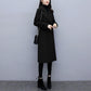 Thickening and Cotton Popular Brown Woolen Coat Women's Mid-length Korean Version Was Thin Autumn and Winter Coat