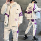 Jacket Men's Spring and Summer Sports Suit Men's Wear with A Set of Handsome Hip-hop Top Clothes Trendy Ruffian Handsome Work Jacket