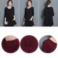 Spring Women T Shirt Casual O-Neck Solid Color Tee Shirts Tops Plus Size with Pockets Fall Pullover