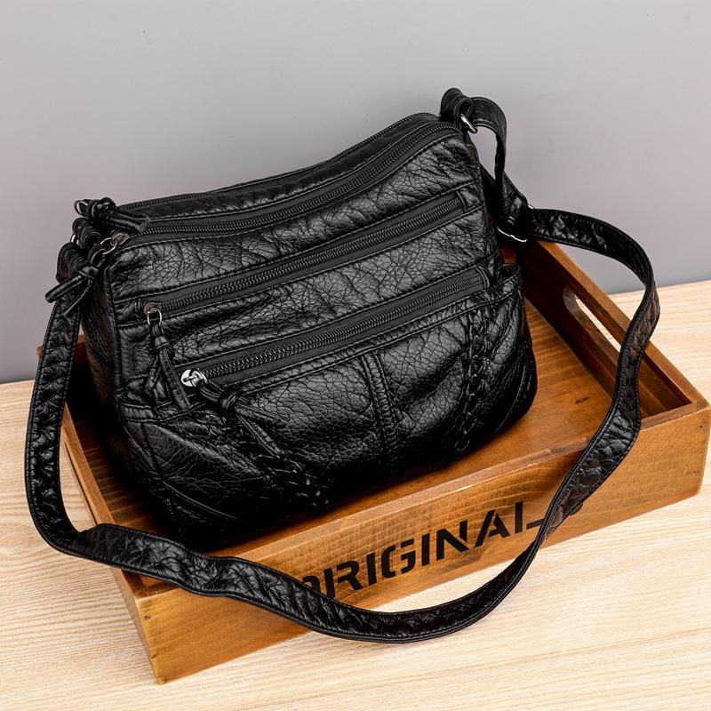 New Fashion Soft PU Leather Bags Women Shoulder Bags Luxury Handbags Women Bag Designer Crossbody Bags for Women Casual Messenger Bag