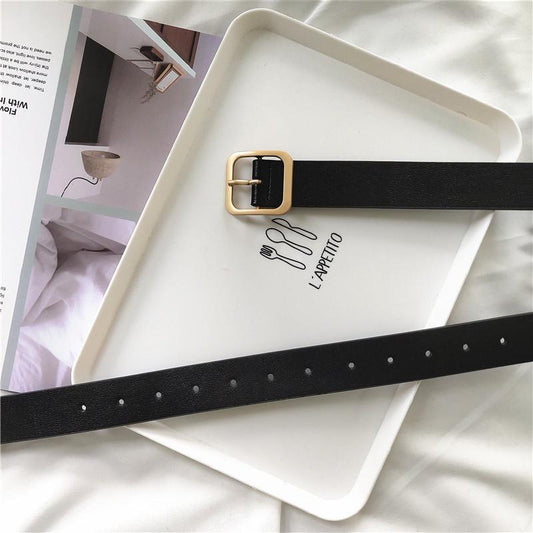 Belt Women Decoration Fashion PU Leather Pin Buckle Waist Belt Women Fashion
