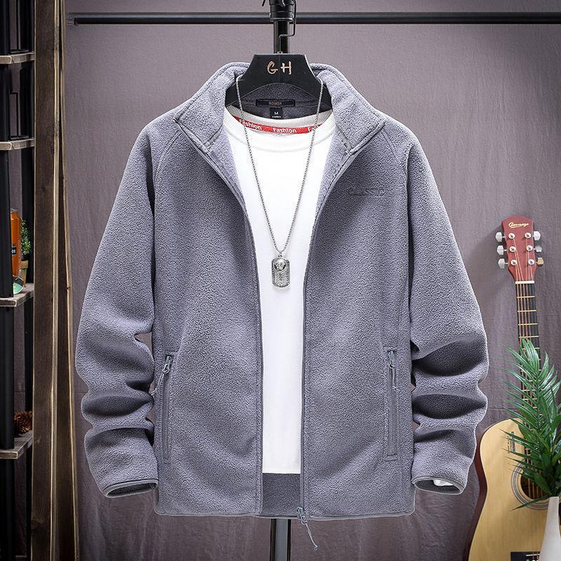 Men's Autumn Jacket Loose Large Size Outdoor Leisure Stand-up Collar Jacket Men's Sports Jacket