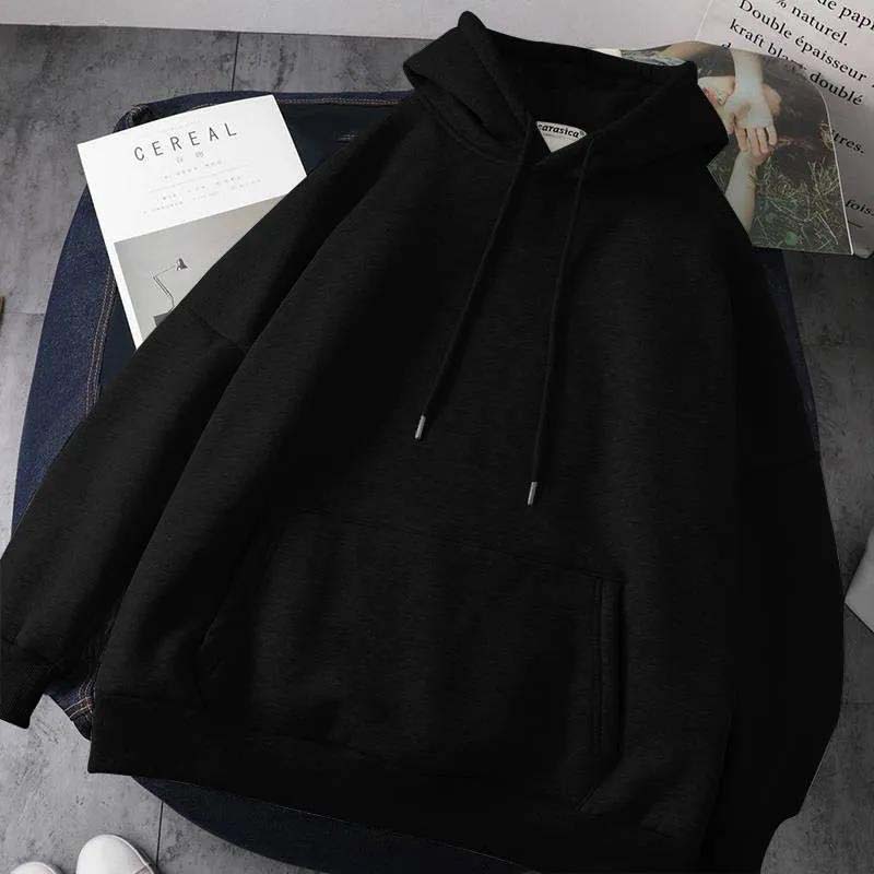 Plus Velvet Thickening Warm Hooded Sweater Men and Women Loose Large Size Student Winter Hoodie