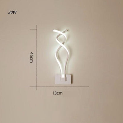 Led Bedroom Bedside Wall lamp Creative Modern Lamp Art Wall lamp Acrylic Corridor Staircase Lights