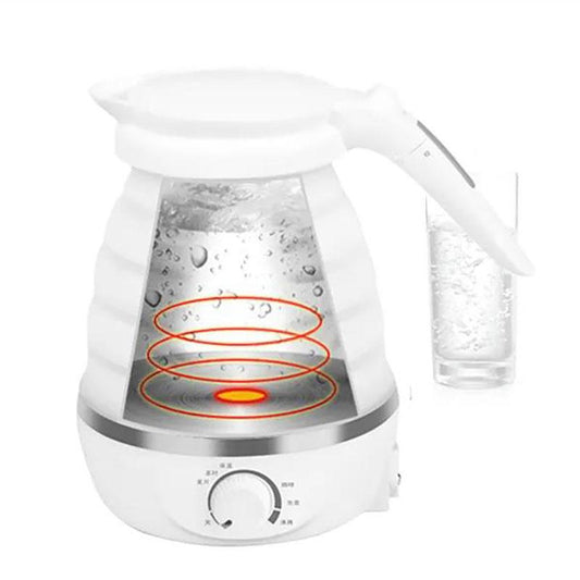 Folding Travel Electric Kettle Mini Portable Kettle Automatic Power-off and Heat Preservation Kettle for Business Trips